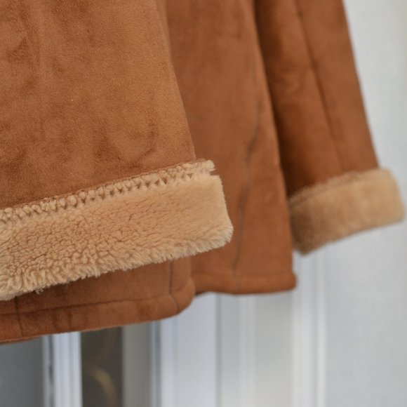 Ellen Tracy Brown Full Zip Hooded Faux fur Parka - Picture 7 of 8